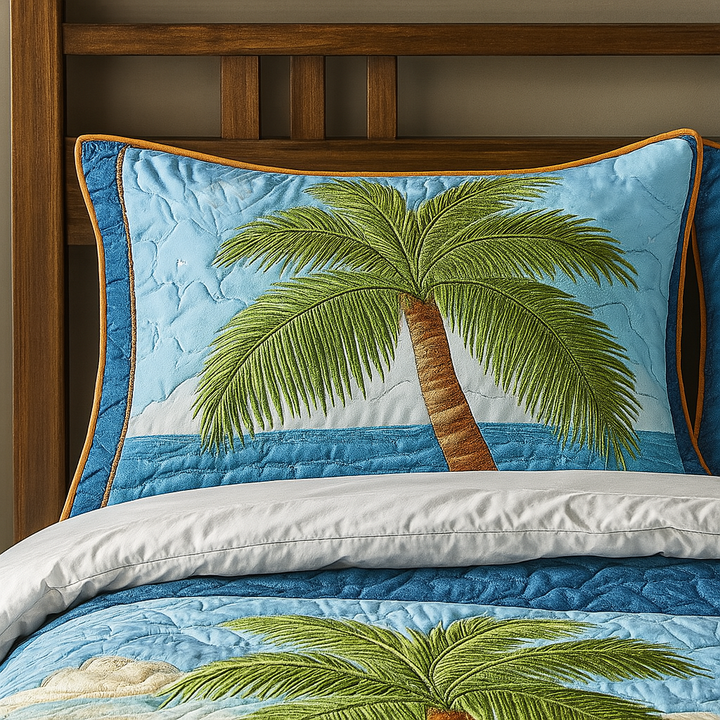 Island Breeze v2 Quilted Bedding Pillow Case