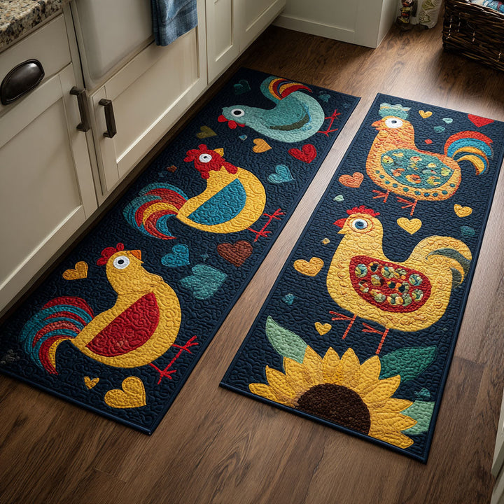 Chicken Grove Kitchen Area Rug