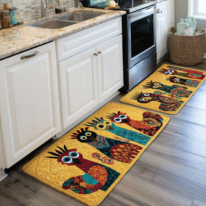 Chicken Meadow Kitchen Area Rug