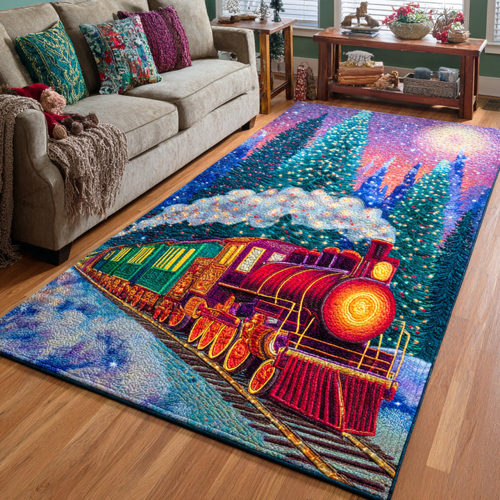 Christmas Locomotion Area Rug
