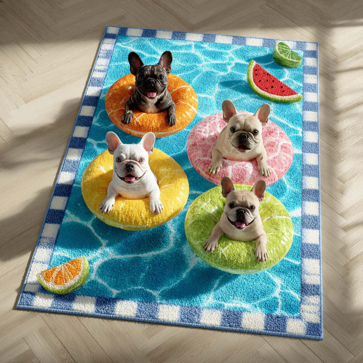 Citrus Frenchies Area Rug