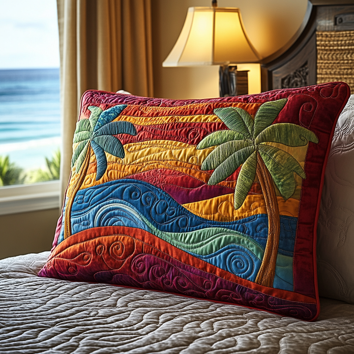Coastal Breeze Quilted Bedding Pillow Case