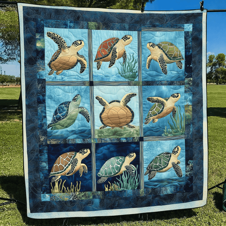 Coastal Bliss Quilted Blanket