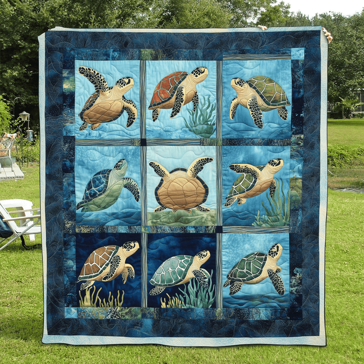 Coastal Bliss Quilted Blanket