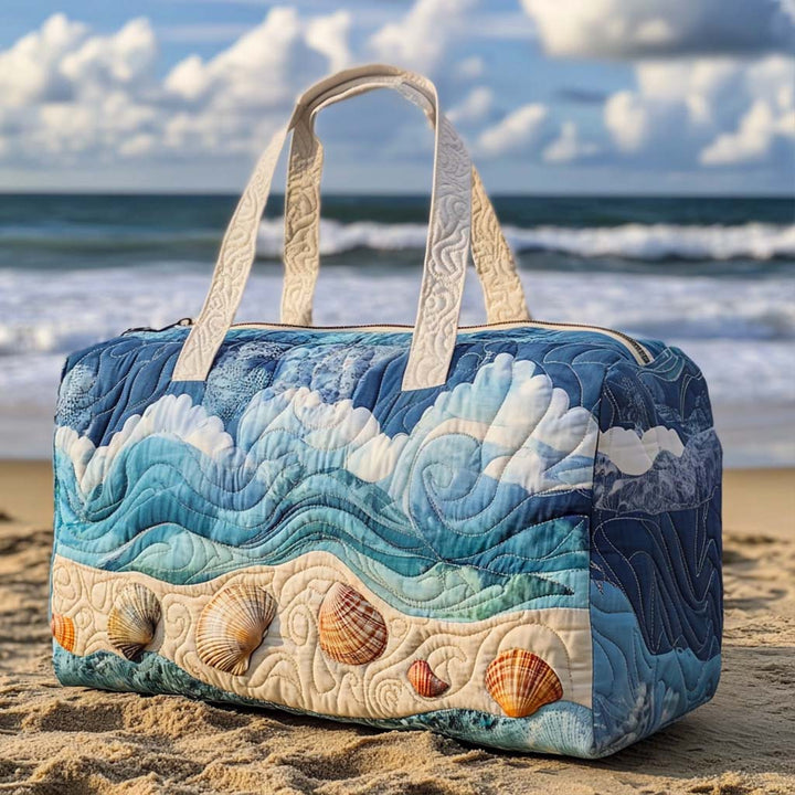 Coastal Breeze Quilted Duffle Bag