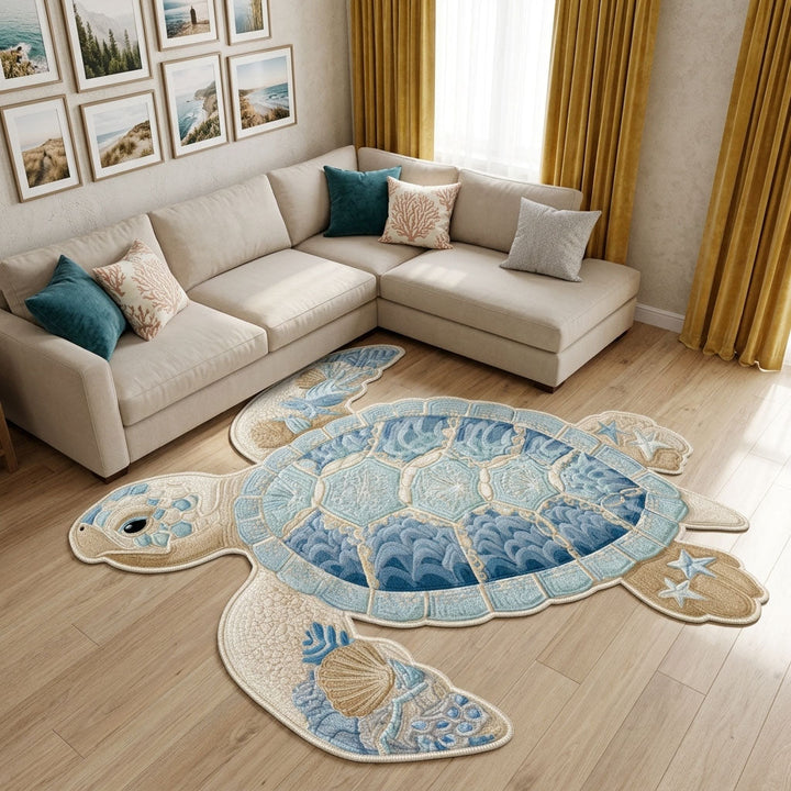 Coastal Drift Custom Shape Area Rug