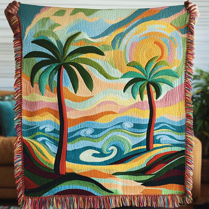 Coastal Haven Woven Sofa Blanket