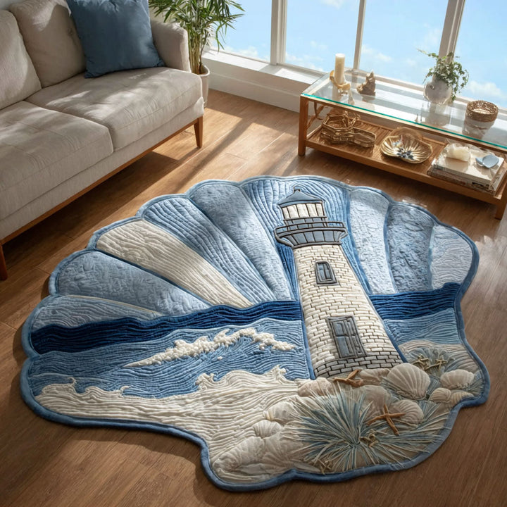 Coastal Watchtower Custom Shape Area Rug