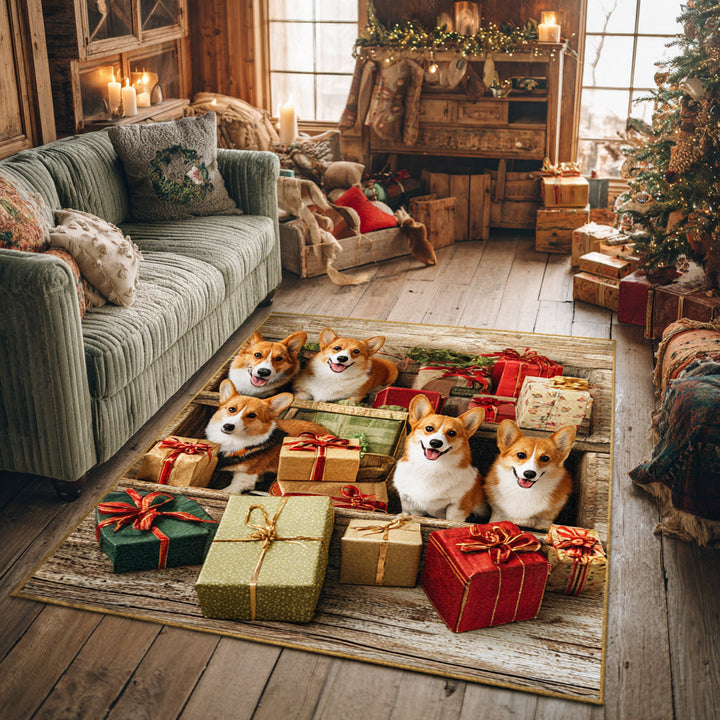 Corgi Cheer Area Rug