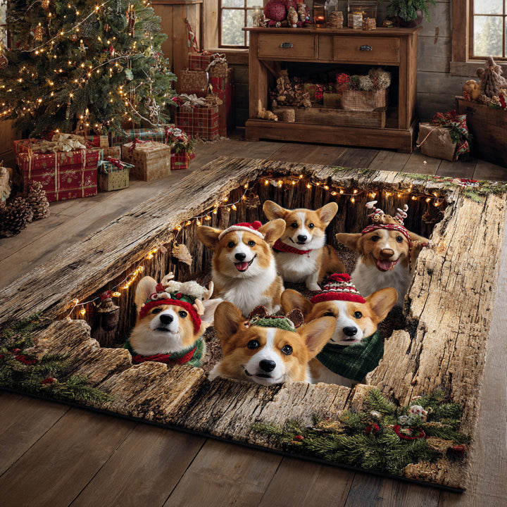 Corgi Hearth Area Rug