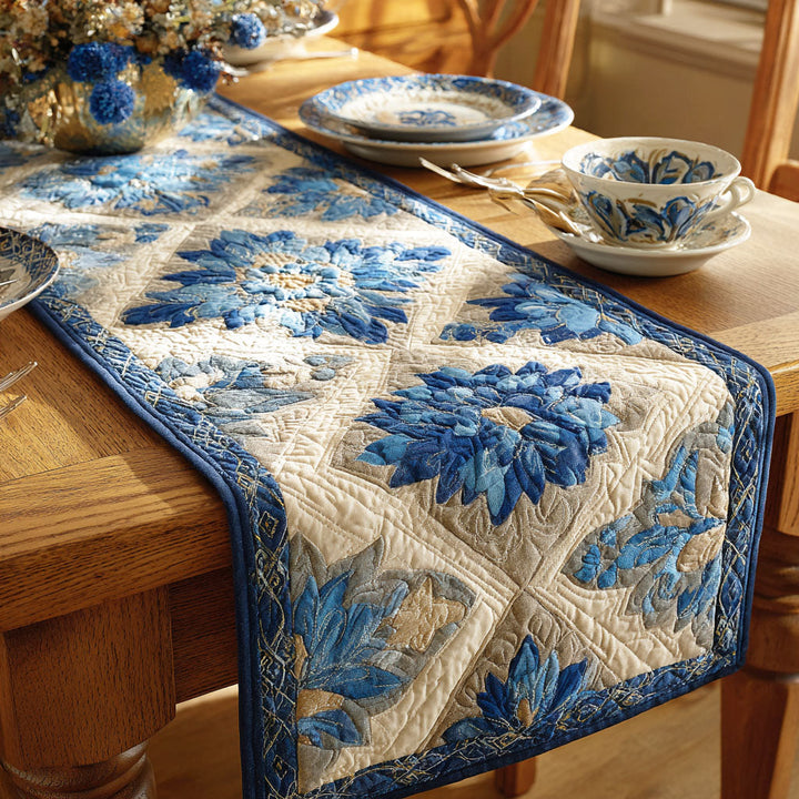 Country Blossom Quilted Table Runner