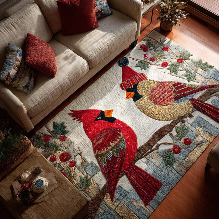 Cozy Cardinal Area Rug