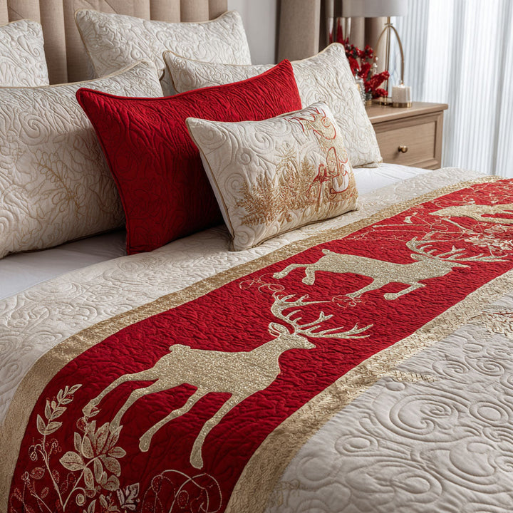 Cozy Sparkle Quilted Bed Runner
