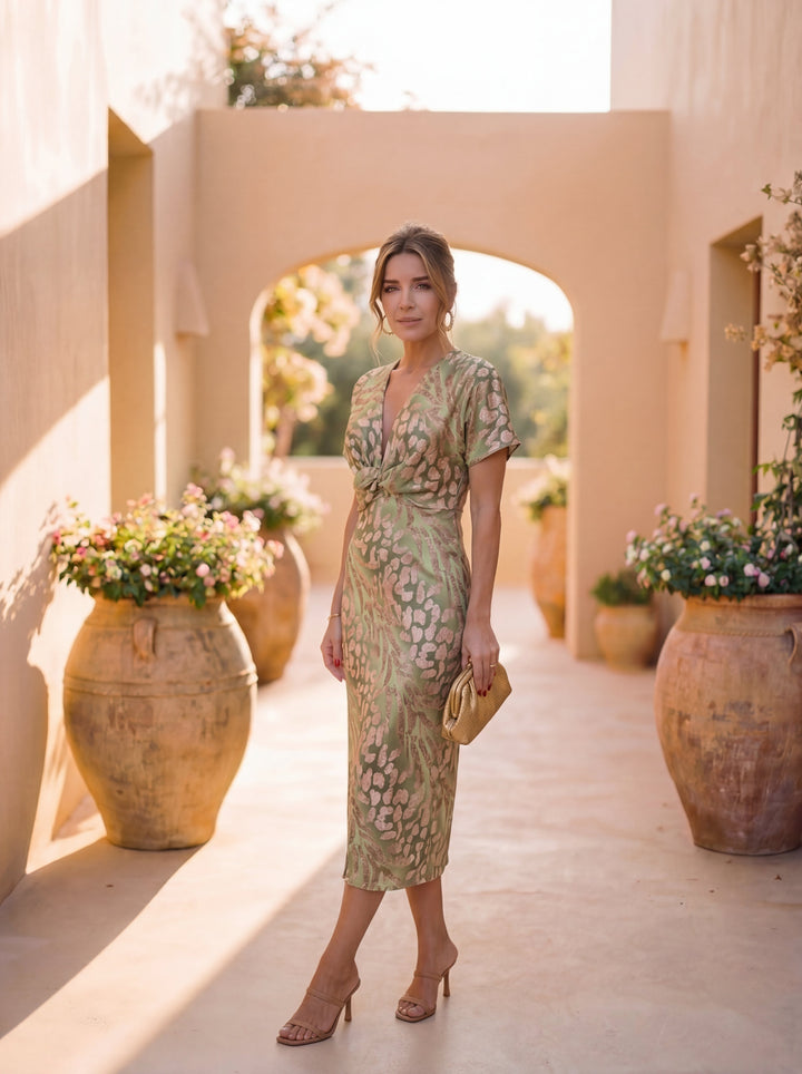 Giulia – Elegant dress made of light and fluid fabric