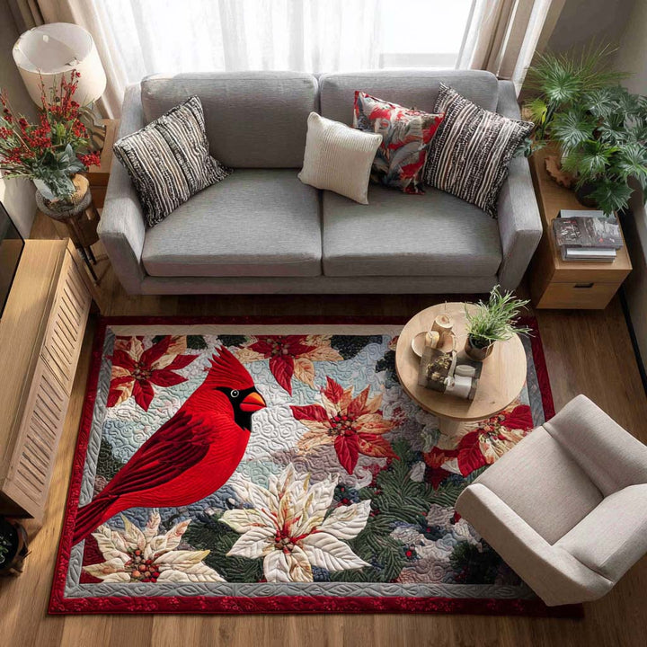 Crimson Cardinal Area Rug