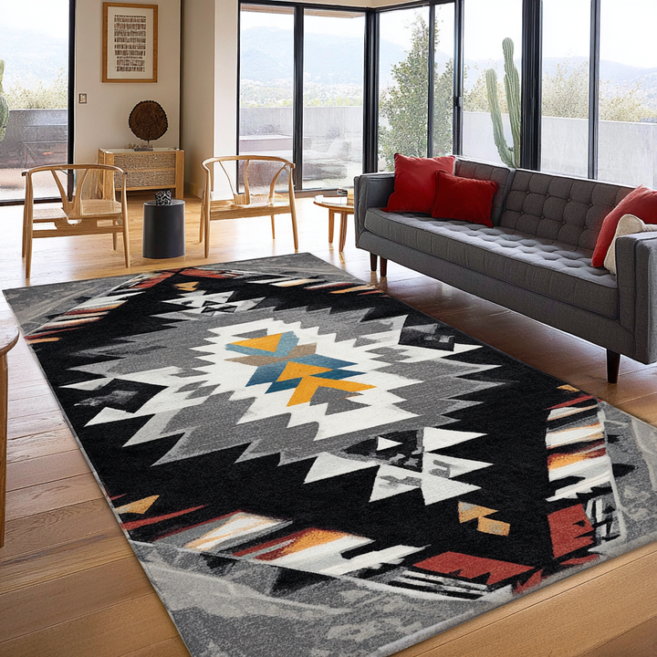 Crimson Echo Area Rug