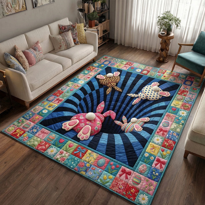 Curious Bunny Burrow Area Rug