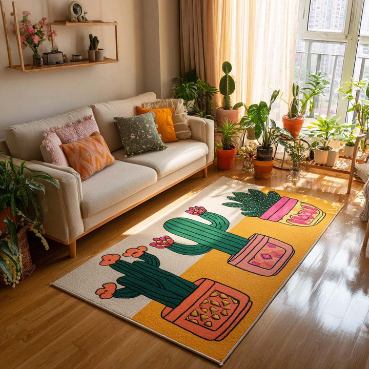Cute Cactus Area Rug