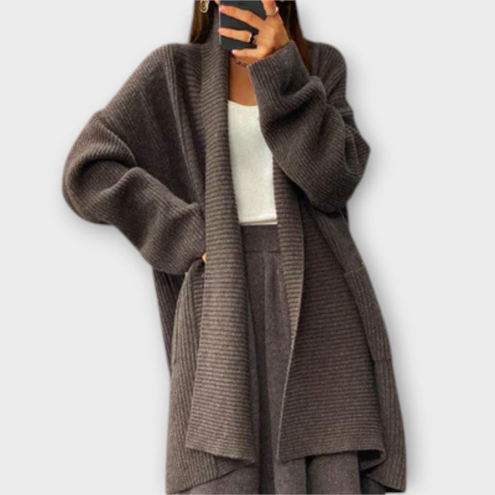 Euphemia - Long braided cardigan