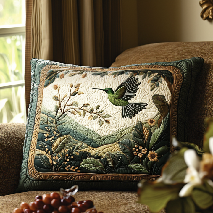 Dancing Feathers Quilted Bedding Pillow Case