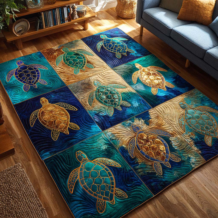 Deep Turtle Area Rug