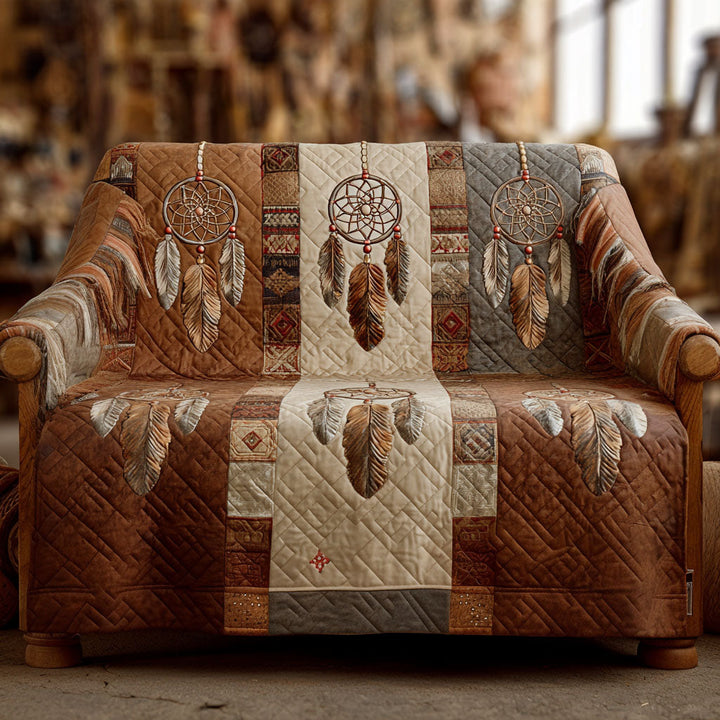 Desert Kaleidoscope Quilted Sofa Cover
