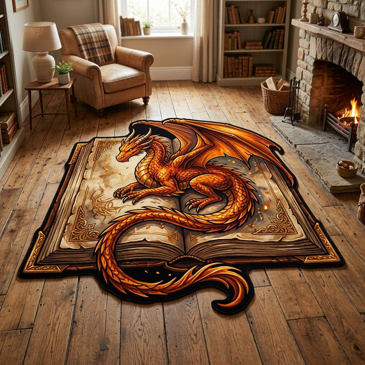 Dragon Archive Custom Shape Area Rug
