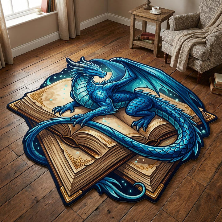 Dragon Tome Custom Shape Area Rug
