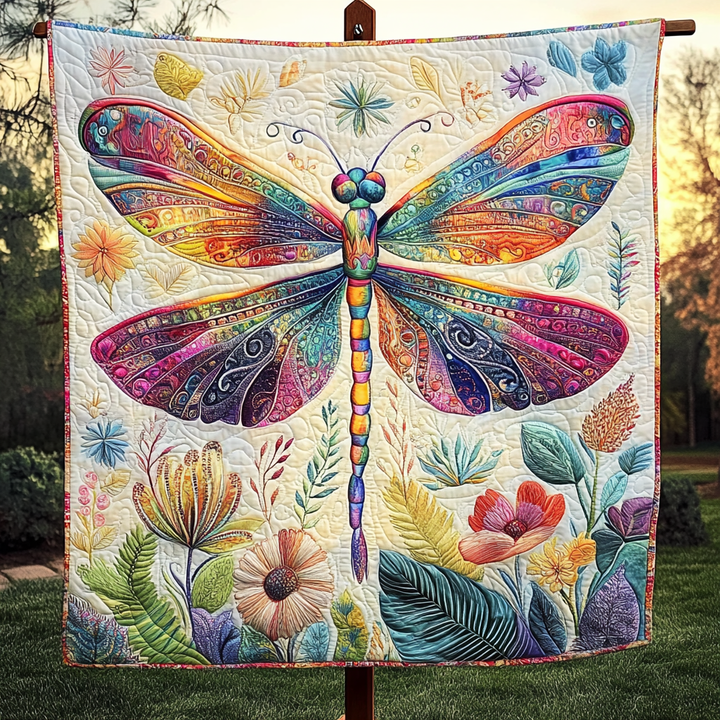 Dragonfly Dreams Quilted Blanket