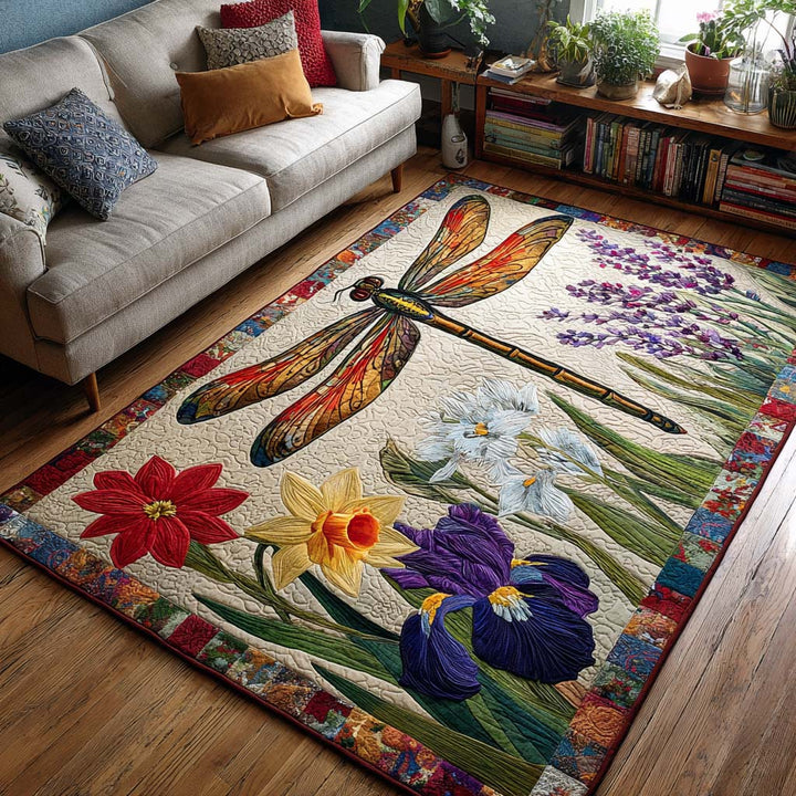 Dragonfly Garden Area Rug