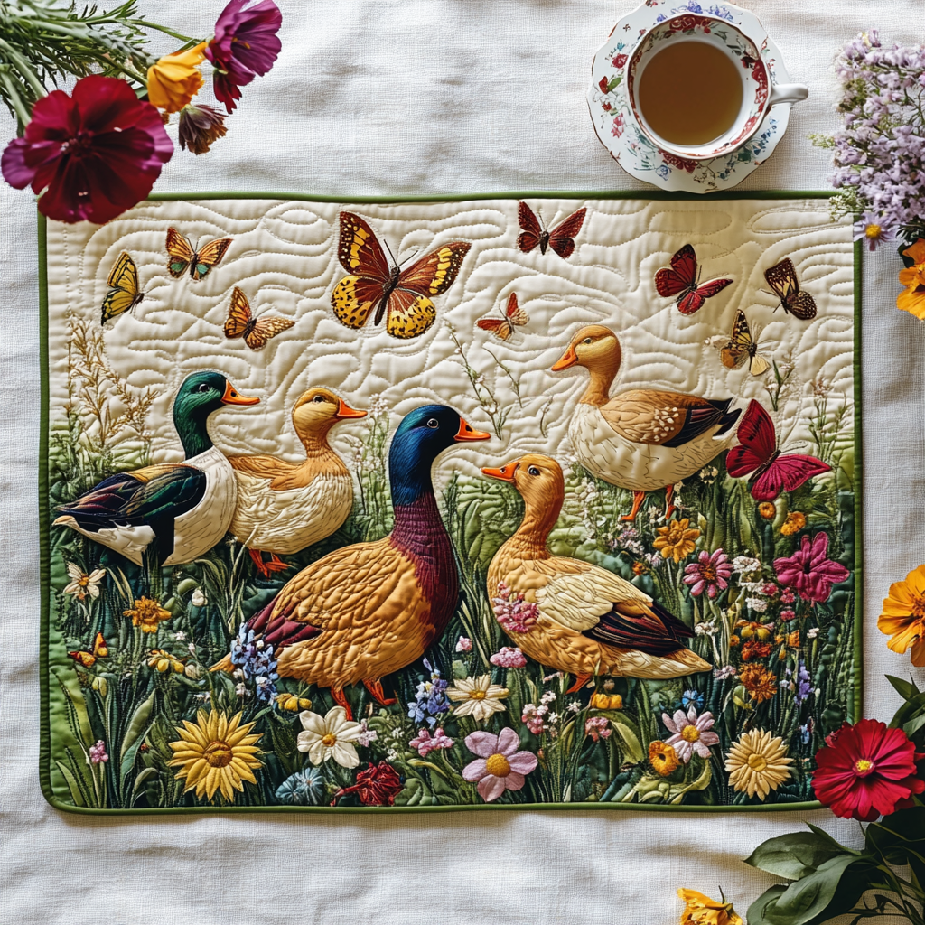 Duck Serenity Quilted Placemat