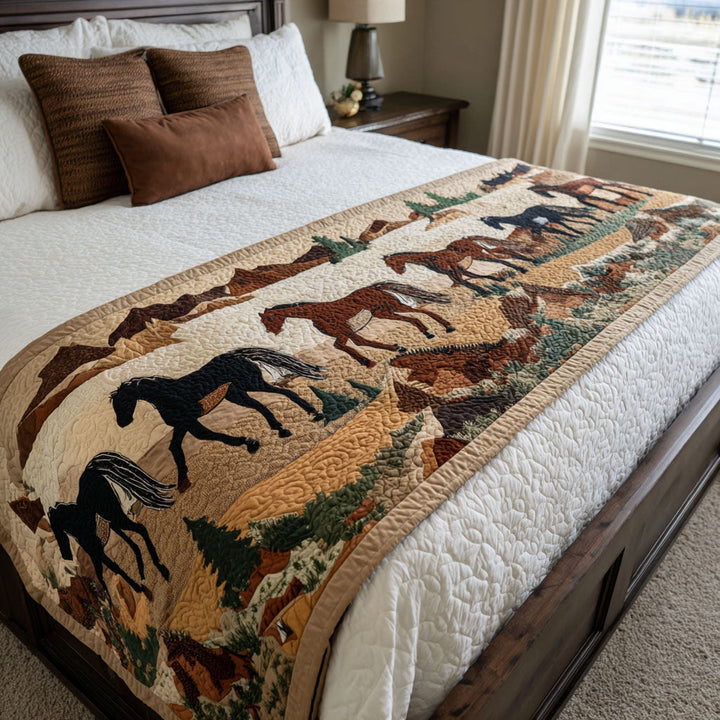 Dusty Spur Quilted Bed Runner