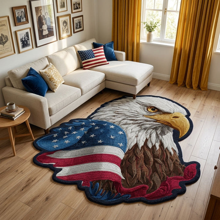 Eagle Pride Custom Shape Area Rug