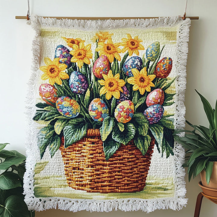 Easter Bunnies Woven Sofa Blanket
