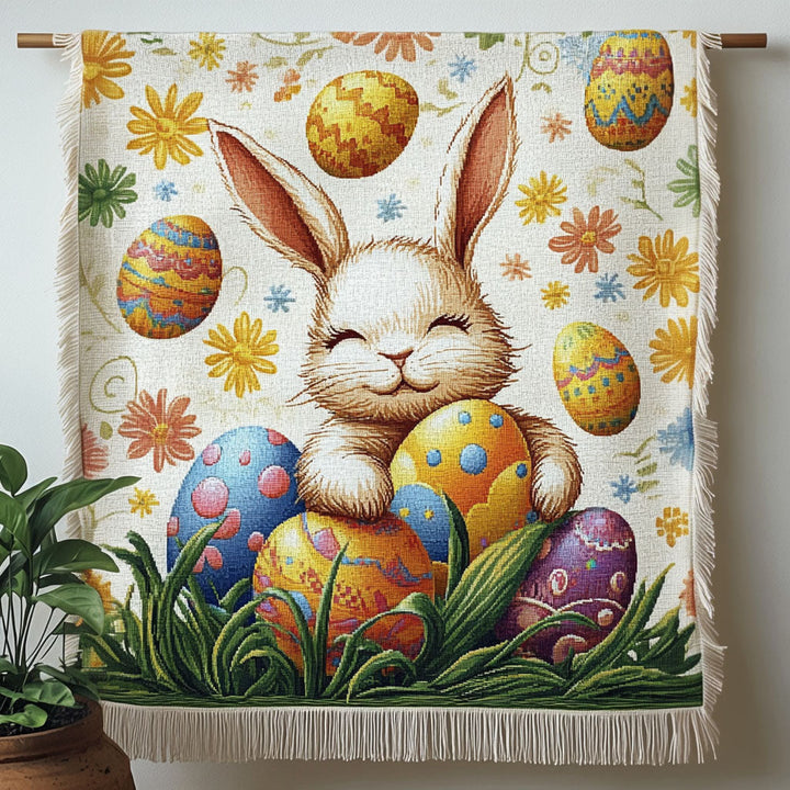 Easter Bunny Delight Woven Sofa Blanket