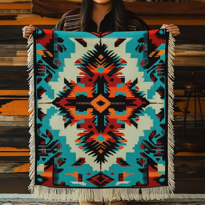 Echoes of the Ancestors Woven Sofa Blanket