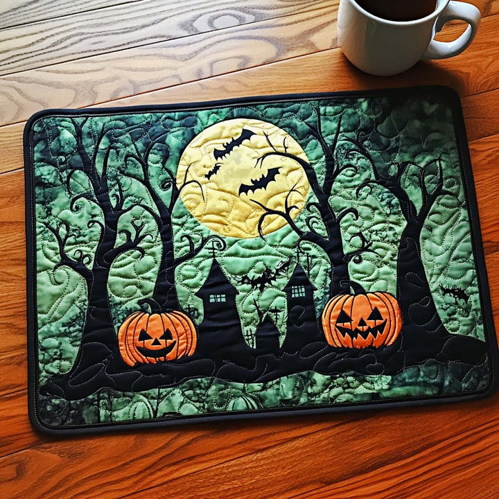 Eerie Forest Quilted Placemat