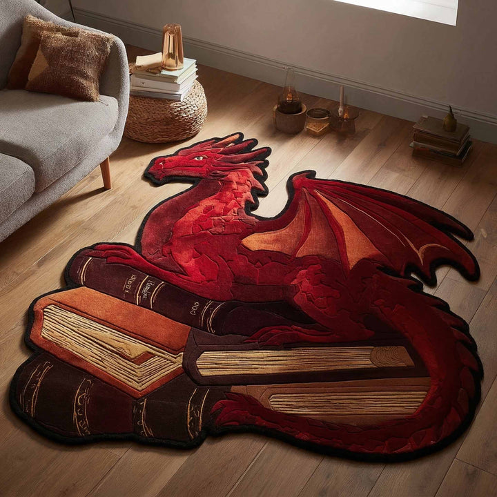 Ember Wyrm Custom Shape Area Rug