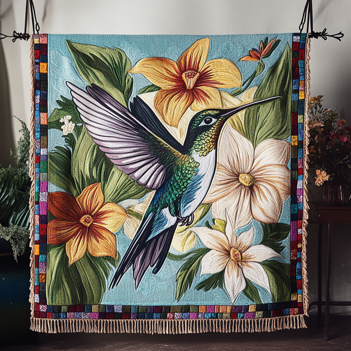 Emerald Flight Woven Sofa Blanket