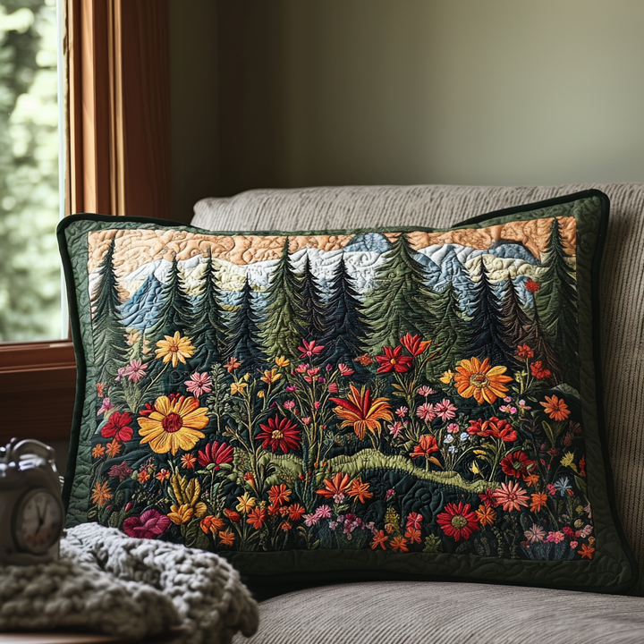Enchanted Forest Quilted Bedding Pillow Case
