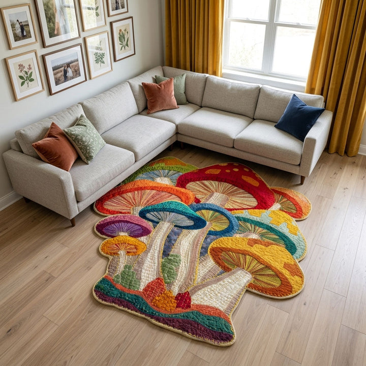 Enchanted Caps Custom Shape Area Rug