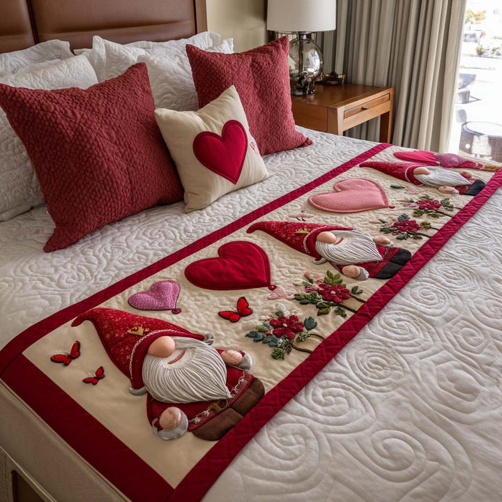 Endless Valentine Quilted Bed Runner