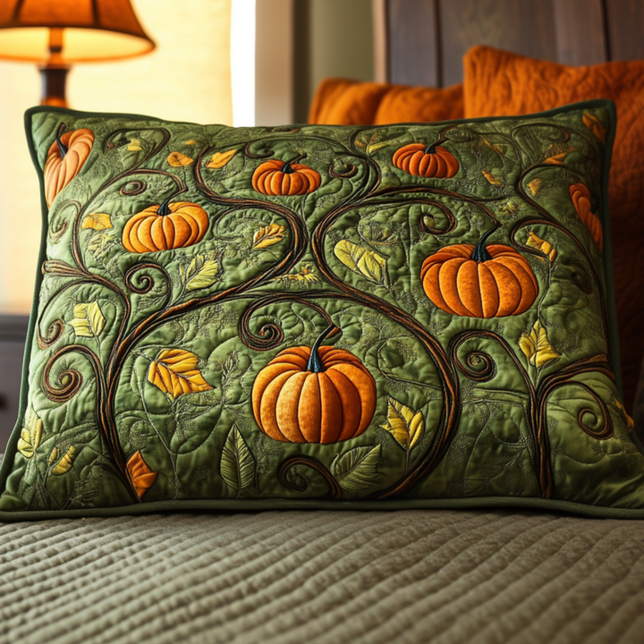 Fall Garden Path Quilted Bedding Pillow Case