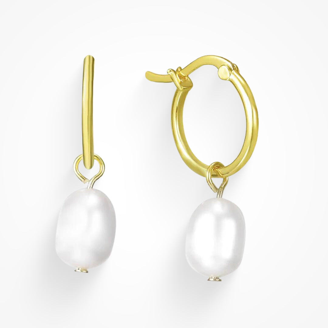 Shiny dangling earrings