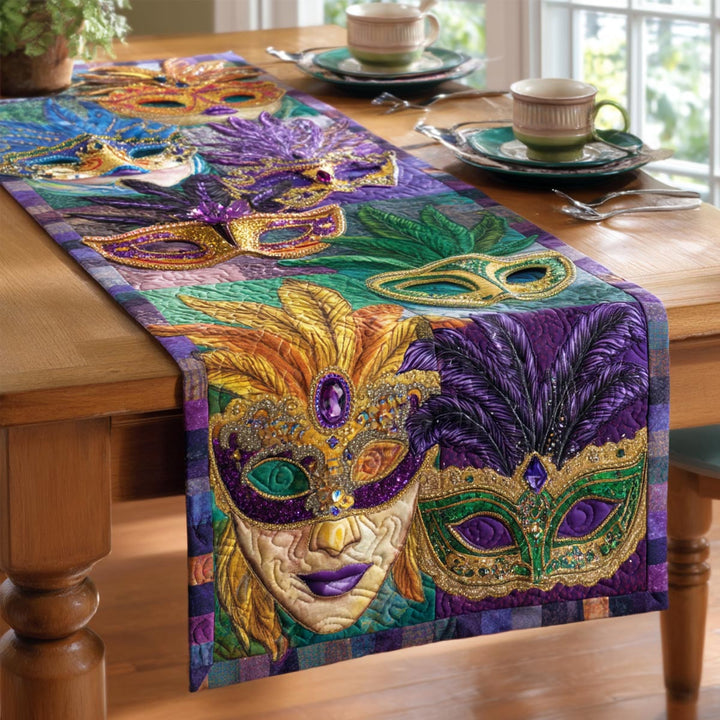 Mardi Gras Quilted Table Runner