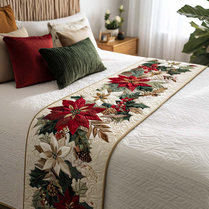 Festive Joy Quilted Bed Runner