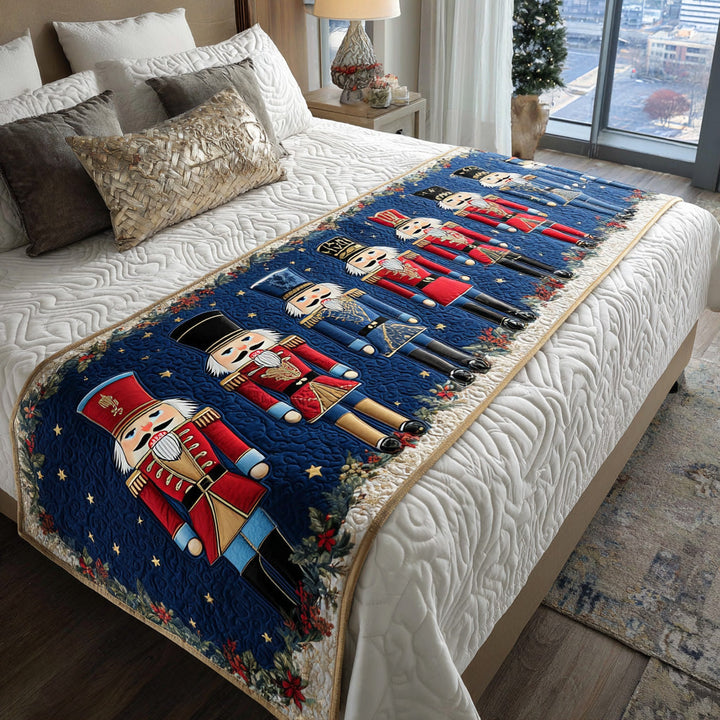 Festive Sentinel Quilted Bed Runner