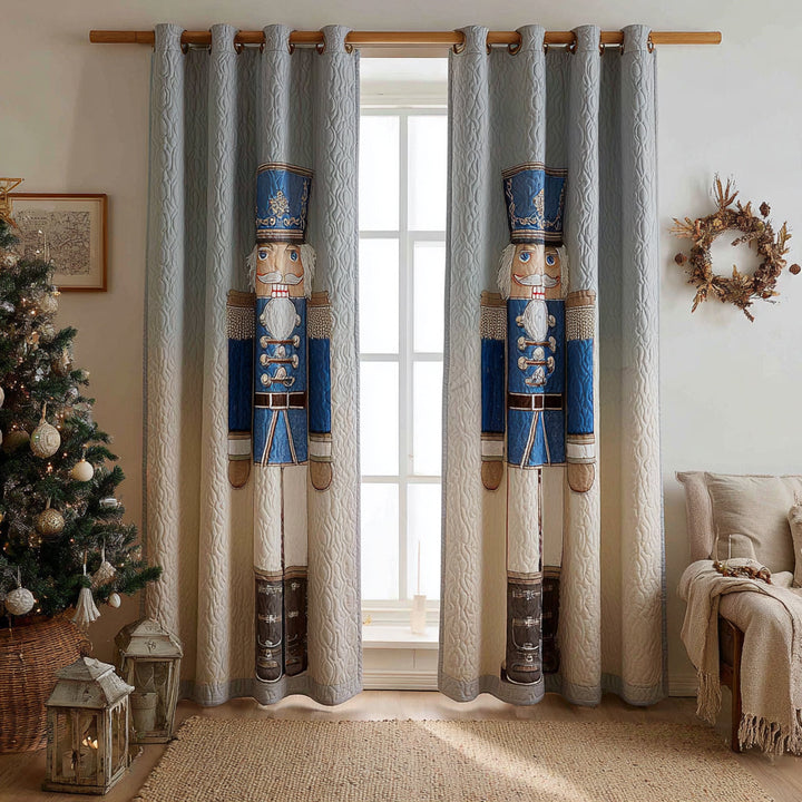 Festive Soldier Quilted Curtains