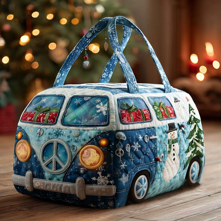 Festive Van Cruise Quilted Duffle Bag
