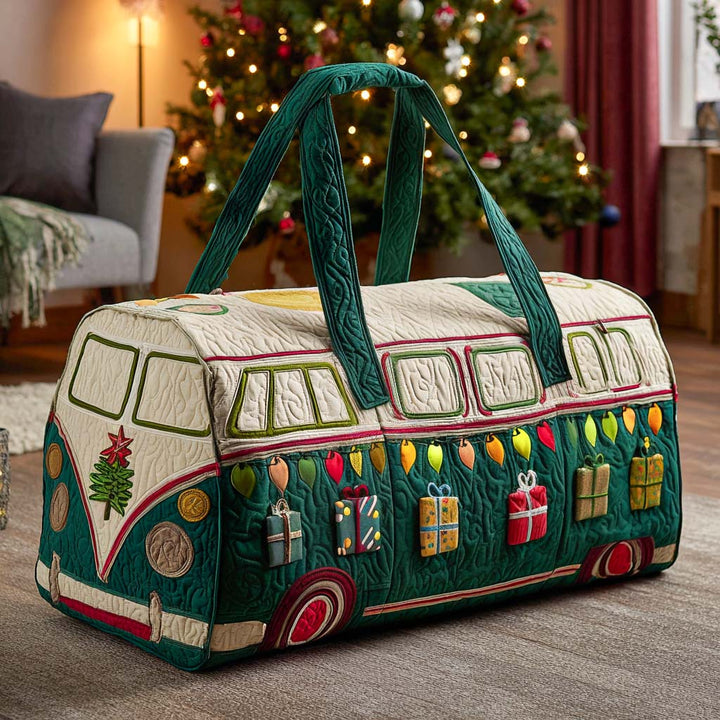 Festive Van Quilted Duffle Bag